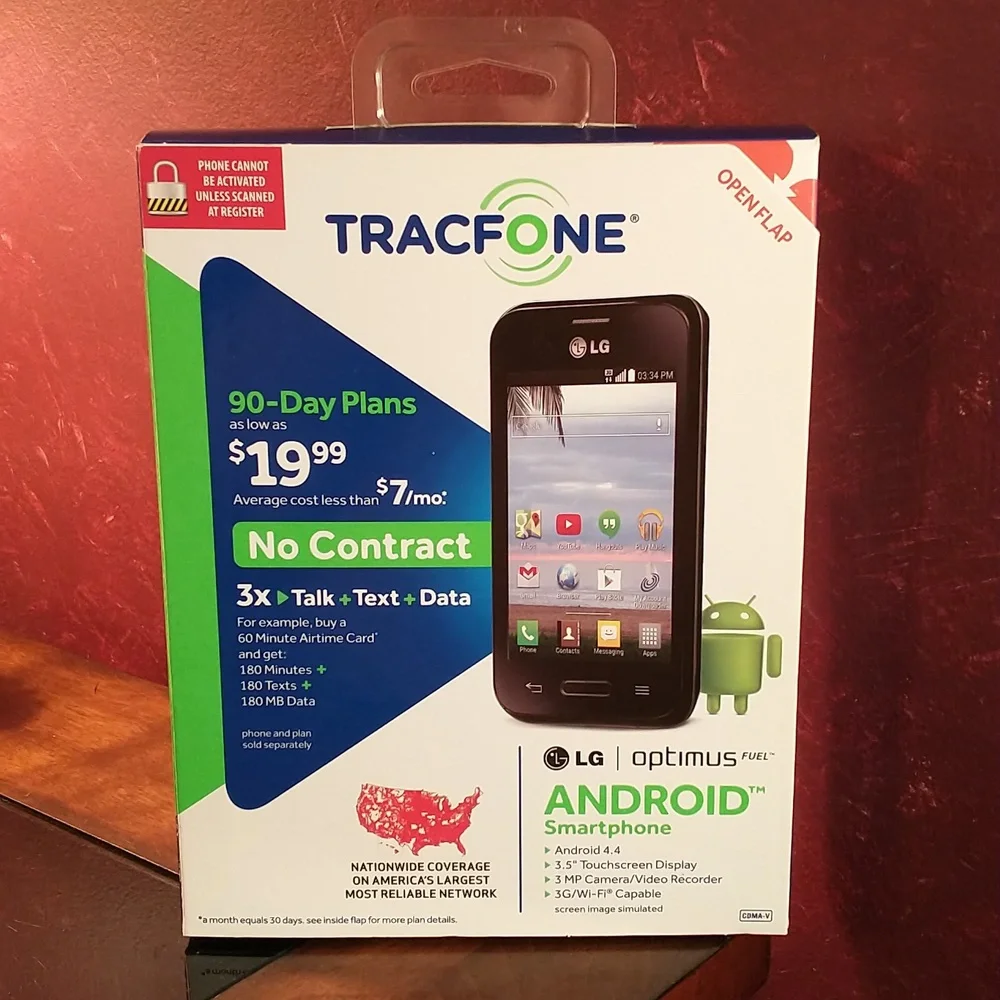LG TracFone Optimus Fuel Android Smartphone - NIB (2 Units for sale)